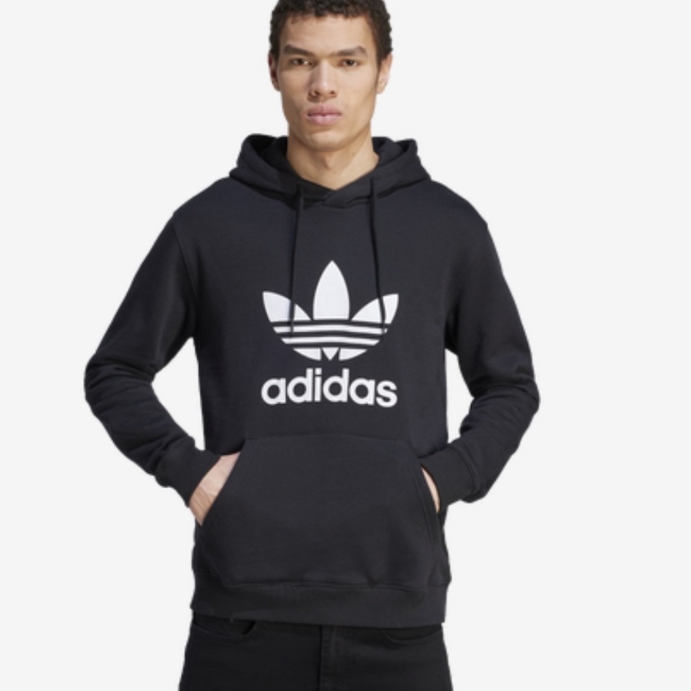 Adidas Black Hoodie for Kids,L